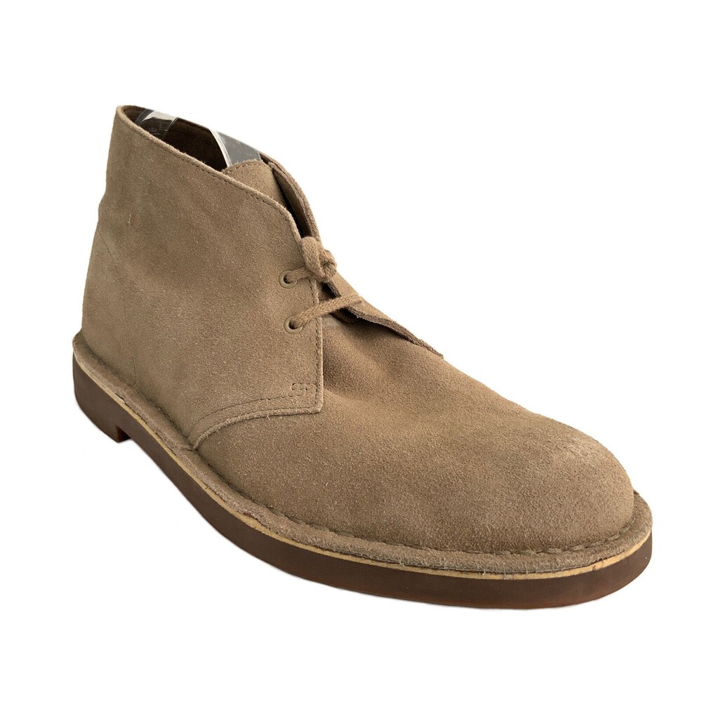 Clarks Leather Lace-up Boots Men Tan 10.5